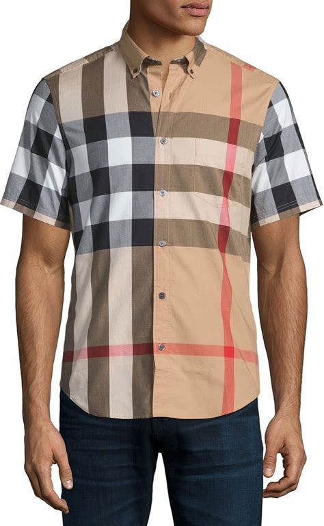 burberry short sleeve button|burberry short sleeve shirts.